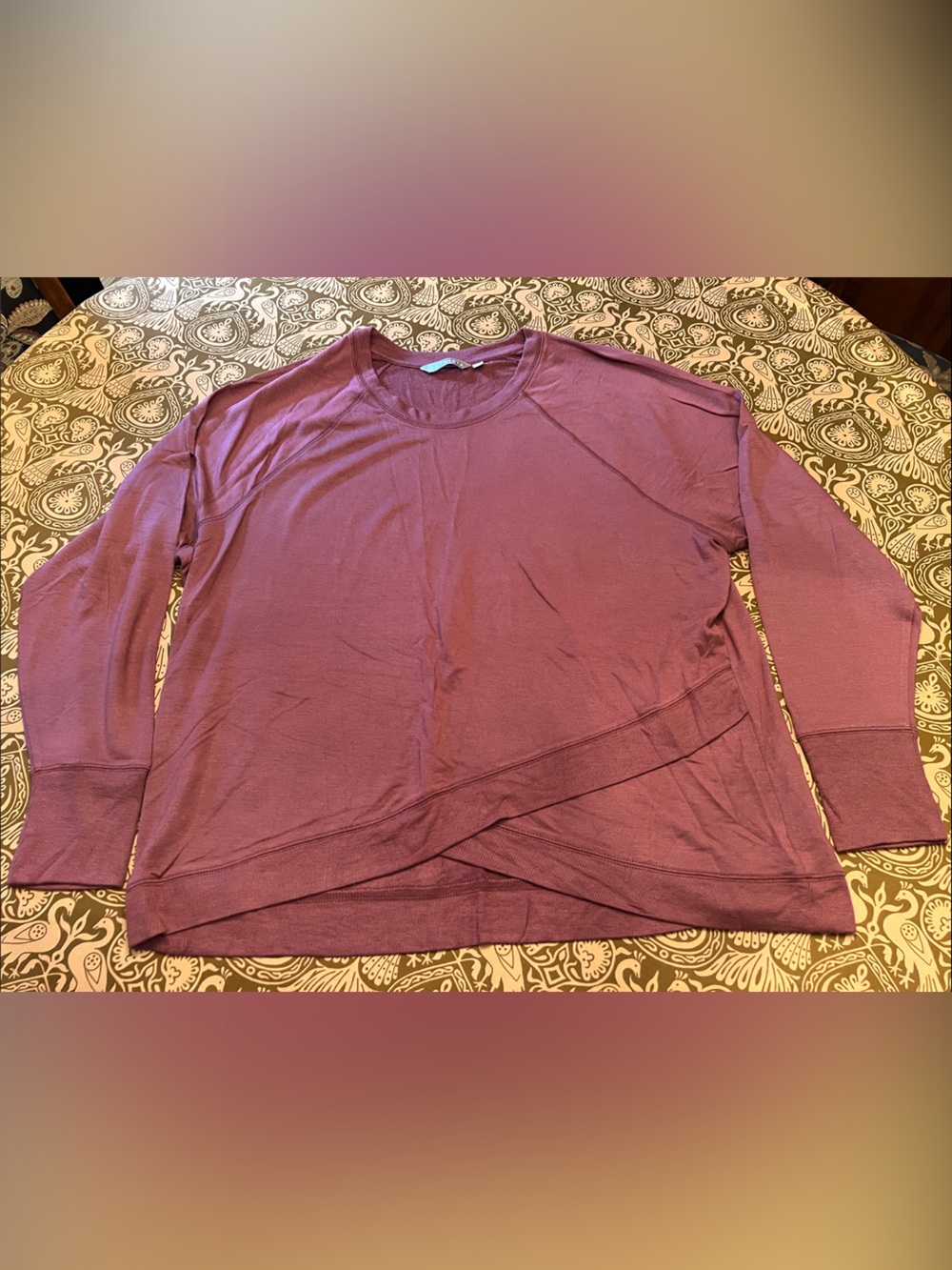 Athleta Women's Criss Cross Crewneck Sweatshirt - Mauve